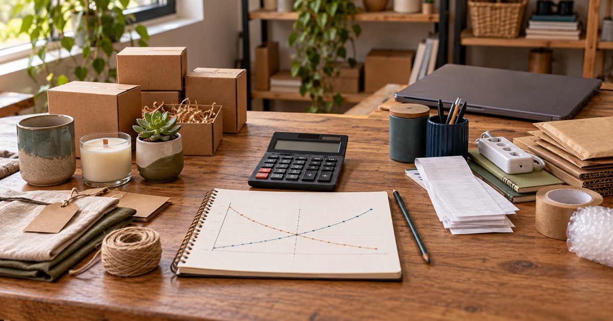 Emprendedora calcula costos y punto de equilibrio de un pequeño negocio antes de invertir